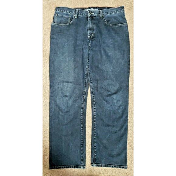 Eddie Bauer Other - Eddie Bauer Men's Relaxed Blue Denim Jeans 38 x 32 Special Dyed U152 #3